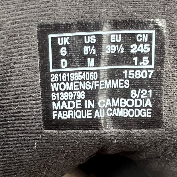 Clarks Womens 8.5 Black Suede Boot Lace Up Heeled Ankle Booties Office Old Money - Picture 13 of 14